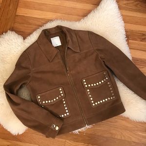 SANDRO leather Jacquet automn 🍂 2018